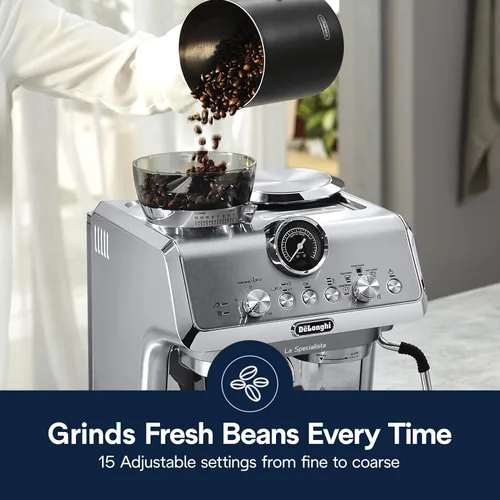 Vista 3 de De'Longhi La Specialista Arte Evo - Máquina de café expreso con molinillo