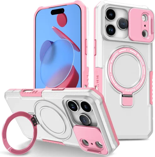 Vista 57 de Funda magnética para iPhone 11, soporte de anillo con ventana corrediza, funda protectora mate a prueba de golpes para iPhone 11 6.1, fundas