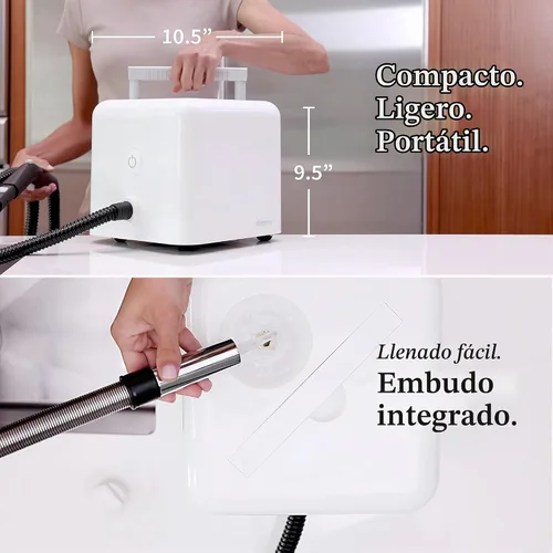 Vista 6 de Limpiador a vapor limpio Dupray para el hogar - Paquete esencial Powerful Multipurpose Steamer Chemical-free cleaning for floor, car, wall