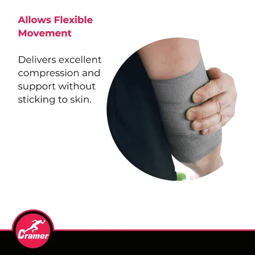 Vista 5 de Cramer Eco-Flex Cinta elástica autoadhesiva, cinta cohesiva, cinta elástica flexible para deportes, suministros de entrenamiento atlético, envoltura