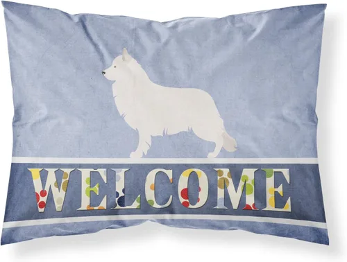 Vista 129 de Caroline's Treasures BB8334PILLOWCASE AIDI Atlas Mountain Dog - Funda de almohada estándar, color azul, ligera, súper suave, de fácil cuidado