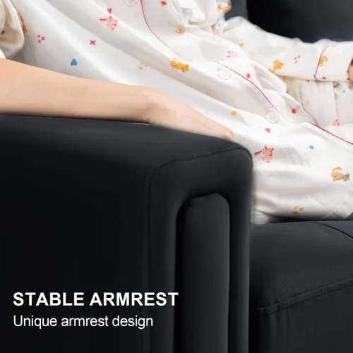 Vista 6 de Belffin Sofá cama modular convertible de terciopelo de 4 asientos con diván reversible, sofá cama seccional con almacenamiento otomano seccional