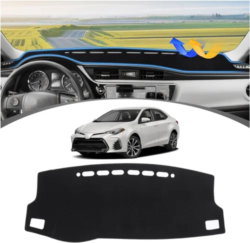 Vista 33 de FIILINES Cubierta para tablero Compatible con Mazda 3 2010-2013 Accesorios Tapete para tablero para Mazda 3 Accesorios Tapete para salpicadero