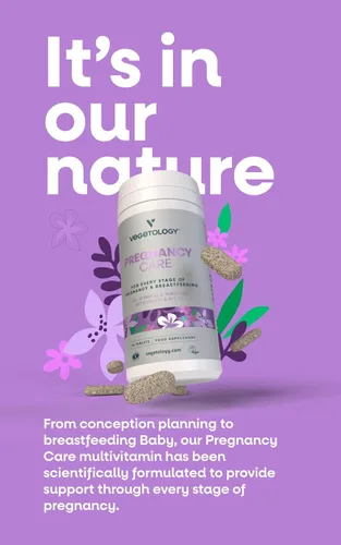 Vista 2 de VEGETOLOGY Vitaminas para el embarazo para mujeres – Vitaminas prenatales y vitaminas posnatales para madres lactantes con más de 20 vitaminas