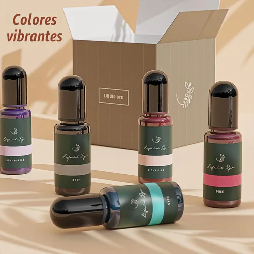Vista 4 de Título: Hearth & Harbor - Tinte líquido para velas para cera de soja, 16 vibrantes tintes de color de vela para hacer velas, tinte de cera de vela