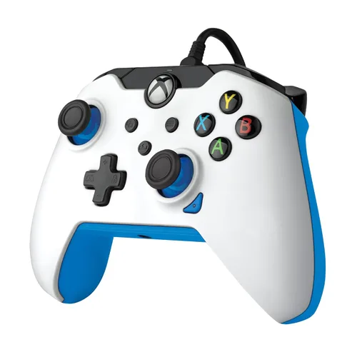 Vista 8 de PDP Wired Controller Ion White for Xbox Series XS, Gamepad, Wired Video Game Controller, Gaming Controller, Xbox One, Officially Licensed - Xbox