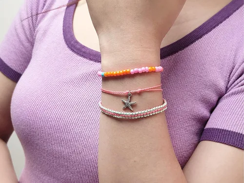 Vista 4 de Pulseras de cuerda para mujer, pulseras de verano para adolescentes y niñas, pulseras impermeables para surfistas, pulseras de tobillo ajustables