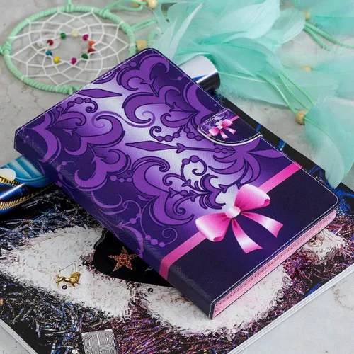 Vista 7 de NewShine - Funda universal para tablet de 7.9 a 8.5 pulgadas, funda de piel sintética para iPad mini 1/2/3/4, Galaxy Tab 3/4/Note 8.0, Amazon Kindle