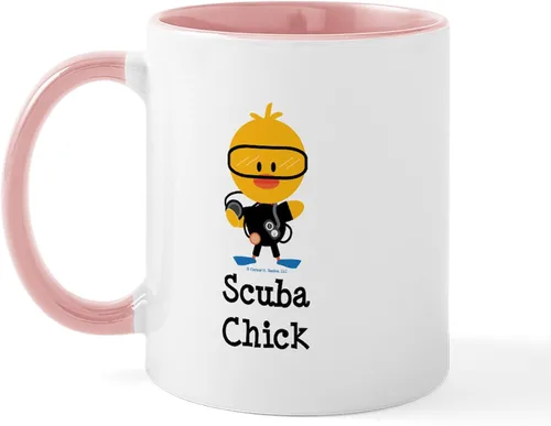 Vista 18 de CafePress Scuba Flag Diver Taza de café de cerámica de 11 oz (11.0 fl oz)