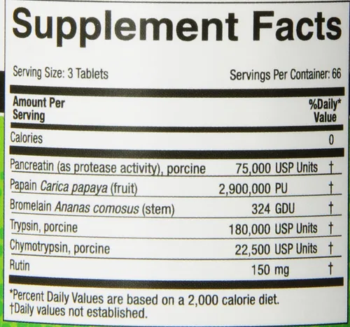Vista 4 de Medizym Naturally Vitamins Enzima sistémica, apoyo articular e inmunológico, 200 unidades Enzima sistémica, apoya el sistema inmunológico saludable