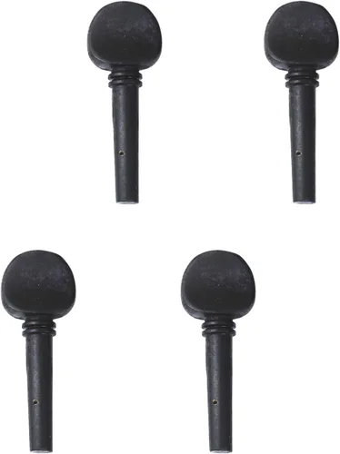 Vista 2 de 8 clavijas de afinación de violín de madera Yootones 4/4 con preperforadas compatibles con juegos de repuesto de violín 4/4 (negro)