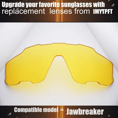 Vista 2 de 2 CompatiblesReemplazo para Lentes Oakley Jawbreaker Transparente Amarillo Polarizado