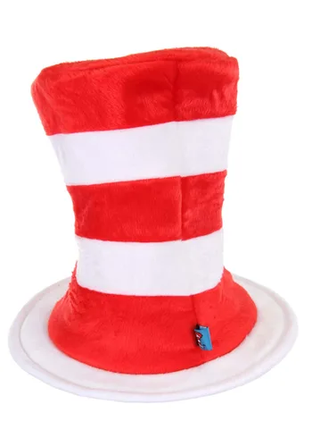Vista 5 de Sombrero de disfraz deluxe de peluche Gato en el Sombrero de Dr. Seuss Multicolor