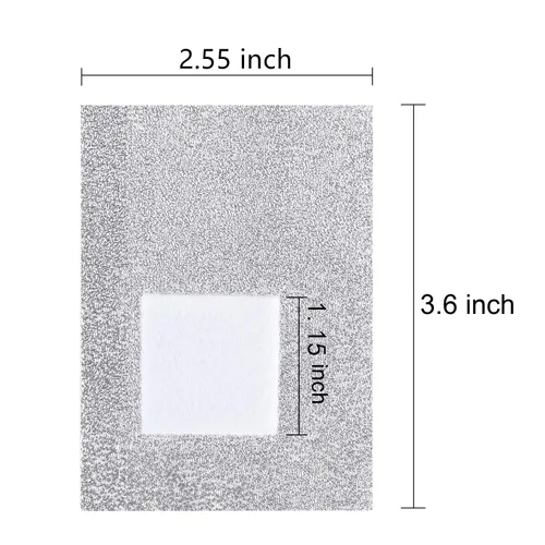 Vista 2 de BTYMS 400 unidades de gel removedor de esmalte de uñas, envolturas de papel de aluminio, almohadillas de algodón para remojar las toallitas de uñas