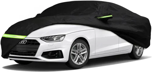 Vista 12 de YIXIN Funda impermeable para automóvil Audi A3/S3 2013-2026, ajuste personalizado, correa 100% impermeable a prueba de viento y bandas de cremallera