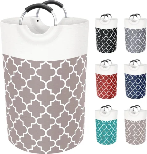 Vista 17 de Fabspace Cesta Grande para Ropa Sucia Cesto para Ropa Sucia Bolsa Contenedor de Lavado Bolsa para Ropa Plegable Alta con Asas Impermeable Viaje Baño