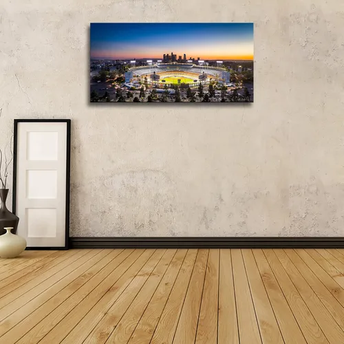 Vista 2 de Póster impreso del estadio Los Ángeles Los Ángeles Los Ángeles Los Ángeles Los Ángeles Los Ángeles Dodger para decoración del hogar, póster
