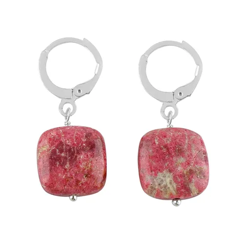 Vista 18 de Aretes de aro de cristal afganita natural Piedras afganas de alto grado Aretes chapados en plata Gota lisa Joyas de piedras preciosas hechas