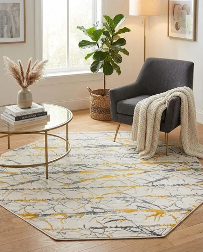 Vista 53 de Rugs.com Alfombra de la colección Finsbury, alfombra mediana gris de 2 x 3 pies, perfecta para salas de estar, comedores grandes, planos abiertos