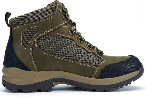 Vista 3 de Mens Fashion Leather Oxford Boots Mid-Top Causal Ankle Boot Daily Shoes for Men