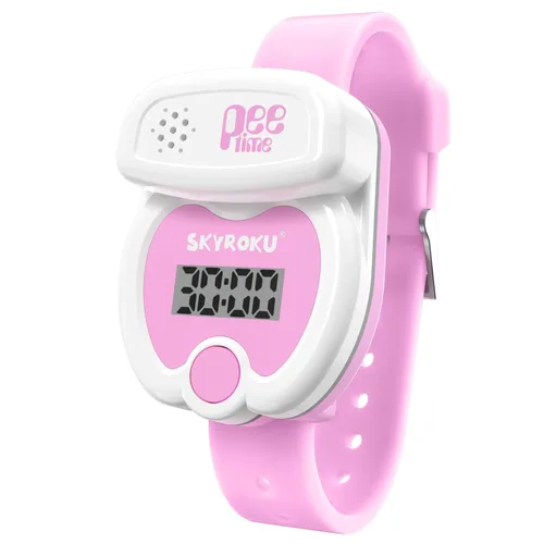 Vista 12 de SKYROKU Reloj de entrenamiento para ir al baño para niños pequeños, bonita forma de inodoro, recordatorios de música y luz, temporizador de cuenta