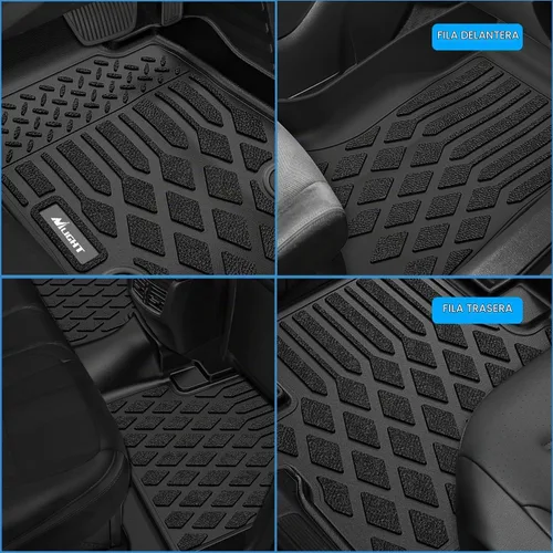 Vista 7 de Nilight Alfombrillas TPE para Nissan Altima 2007 2008 2009 2010 2011 2012 para todo tipo de clima, ajuste personalizado, forros de piso resistentes