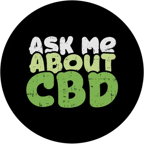 Vista 3 de CBD Pop-Socket Ask Me About Cannabidiol Hemp Oil - PopSockets Grip and Stand for Phones and Tablets