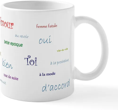 Vista 27 de CafePress Taza de café de cerámica con bandera francesa de 11 oz (11.0 fl oz)