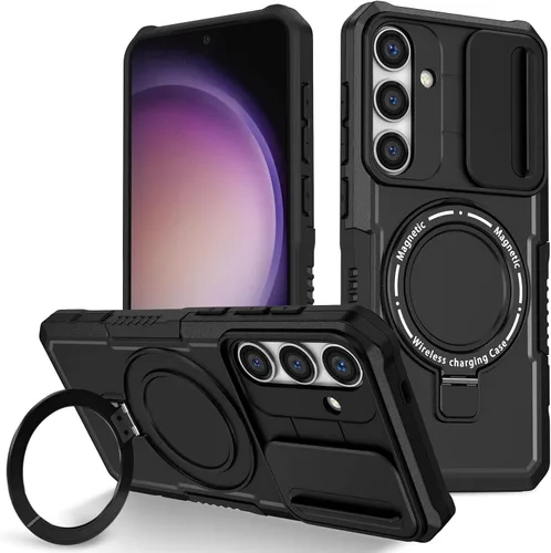 Vista 28 de Funda magnética para Samsung Galaxy Note 20 Ultra, soporte para teléfono, funda protectora mate a prueba de golpes, funda protectora para teléfono