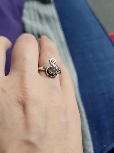 Vista 63 de Anillo de dedo del pie de piedra preciosa de plata de ley 925, joyería para el cuerpo, anillo de dedo del pie de la mano de la mano de la piedra