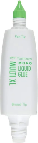 Vista 2 de Tombow 52195 Pegamento líquido MONO Multi XL, 1.76 onzas cada uno, paquete de 10. Tamaño económico, pegamento multiusos con dispensador de doble
