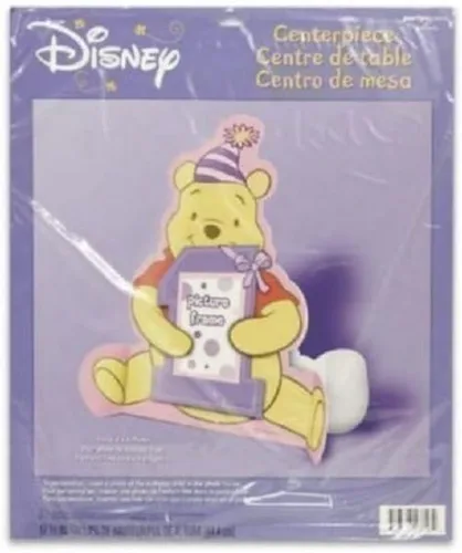 Vista 2 de Centro de mesa de 1er cumpleaños de Pooh para niña de 11 pulgadas