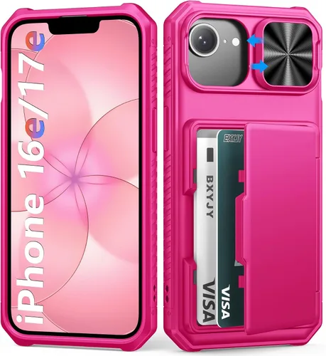 Vista 77 de BXYJY Funda tipo cartera para iPhone 15 Pro, tarjetero (4-5 tarjetas)