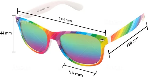Vista 4 de SunnyPro Gafas de sol polarizadas Vintage Retro Diseñador Unisex Gafas de sol UV400