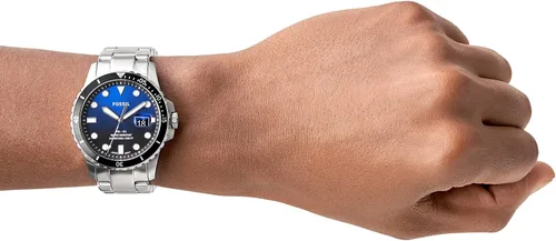 Vista 5 de Fossil - Reloj de cuarzo y acero inoxidable casual FB-01 inspirado en el buceo para hombre