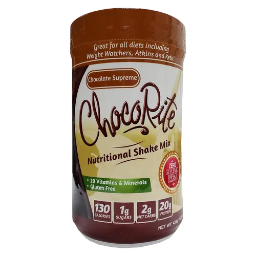 Vista 8 de ChocoRite Protein Chocolate Supreme Shake Mix, Chocolate Supreme, 15.3 onzas