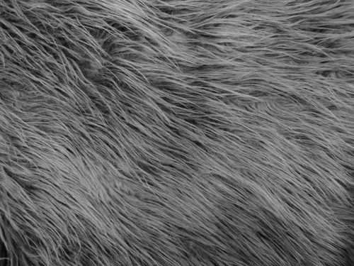 Vista 11 de Tela mongol de piel sintética/falsa 58 pulgadas de ancho x 36 pulgadas de largo (gris escarcha)