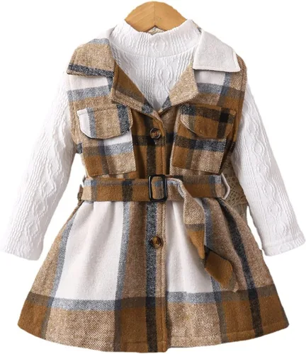 Vista 2 de TBUIALL Trajes de gemelos para niños y niñas, regalos de Navidad para la familia, mamás y calabazas, vestido de regreso a la escuela, talla 7