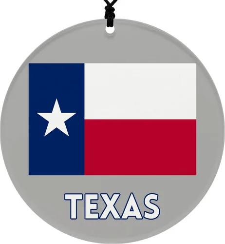 Vista 25 de Missouri Christmas Ornament - Festive Design Featuring State Flag - 2026 Hanging Acrylic Disc Decoration for Tree - Unique and Home Decor
