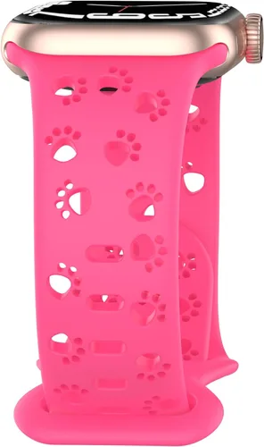 Vista 8 de Correa de silicona compatible con Apple Watch Band de 1.496 in, 1.575 in, 1.614 in, 1.654 in, 1.732 in, 1.772 in, 1.772 in, 1.772 in, 1.772 in