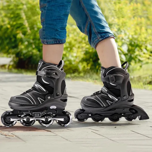 Vista 5 de 2PM SPORTS Patines en línea ajustables para niños de 4 a 12 años, patines en línea juveniles para niñas y niños de 5 a 8 a 12 años con ruedas de luz