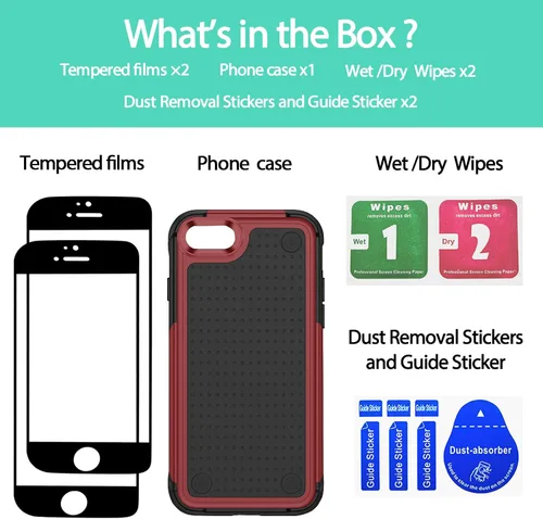 Vista 405 de Jeylly Funda para iPhone SE/Funda para iPhone 5S, Exterior de Plástico Duro que Absorbe Golpes + Interior de Silicona de Goma Defensor contra