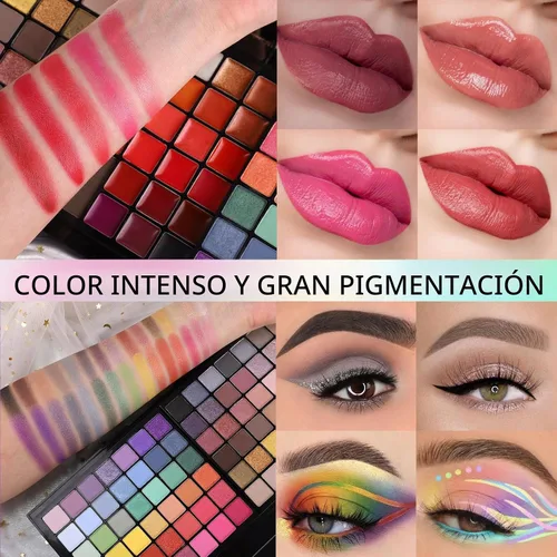 Vista 3 de CHARMCODE Kit de maquillaje todo en uno, kit de maquillaje para mujeres, kit completo de regalo de Navidad de maquillaje para niñas adolescentes