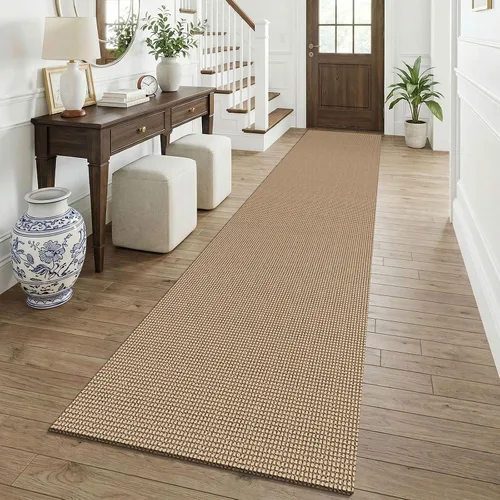 Vista 173 de KOZYFLY - Tapete para puerta de interior, lavable, pequeña, antideslizante, con respaldo de goma, felpudo de algodón para el hogar, color negro