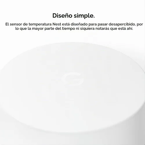 Vista 11 de Google Nest - Sensor de temperatura que funciona con el termostato de aprendizaje Nest y el termostato Nest E - Hogar inteligente, color blanco