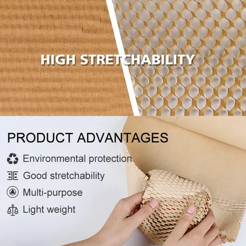 Vista 7 de Papel de embalaje para mover 12 x 300 pies, papel de embalaje de panal de abeja, papel de embalaje para mudanza/envío/embalaje, suministros de rollo