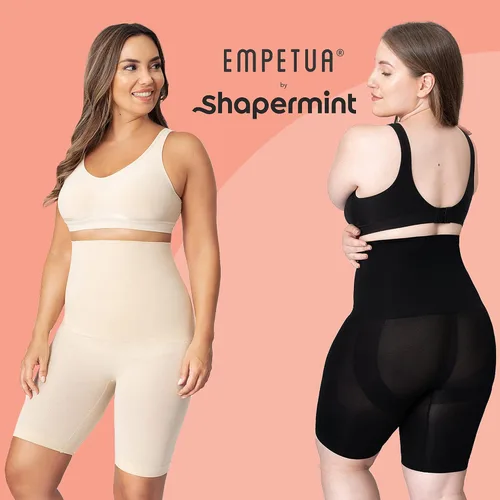 Vista 3 de Shorts Shapermint, moldeadores, de cintura alta, para control del abdomen, tecnología de adelgazamiento