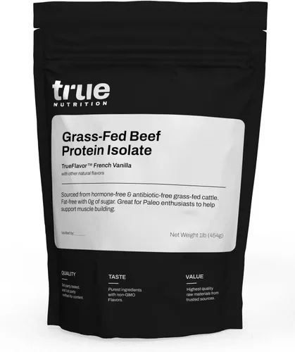 Vista 12 de True Nutrition Polvo aislado de proteína de carne de res alimentada con pasto – 1.02 oz de proteína por porción – Cero carbohidratos, sin grasa, sin