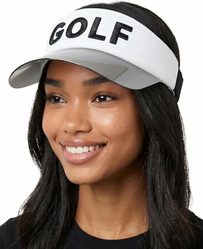 Vista 8 de Funky Junque Viseras solares para mujer, protección UV, ala holográfica, UPF 50, ajustable, golf, tenis, pickleball playa, verano Negro
