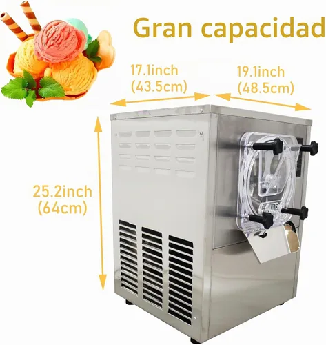 Vista 2 de Rendimiento completamente automático comercial de escritorio de la máquina de helado duro alto